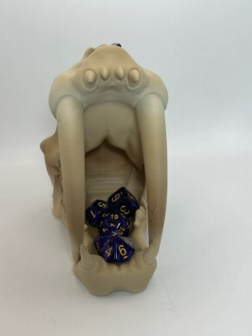 Saber Tooth Tiger Skull Dice Tower